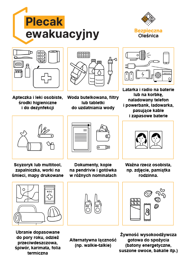 ulotka plecak ewakuacyjny 